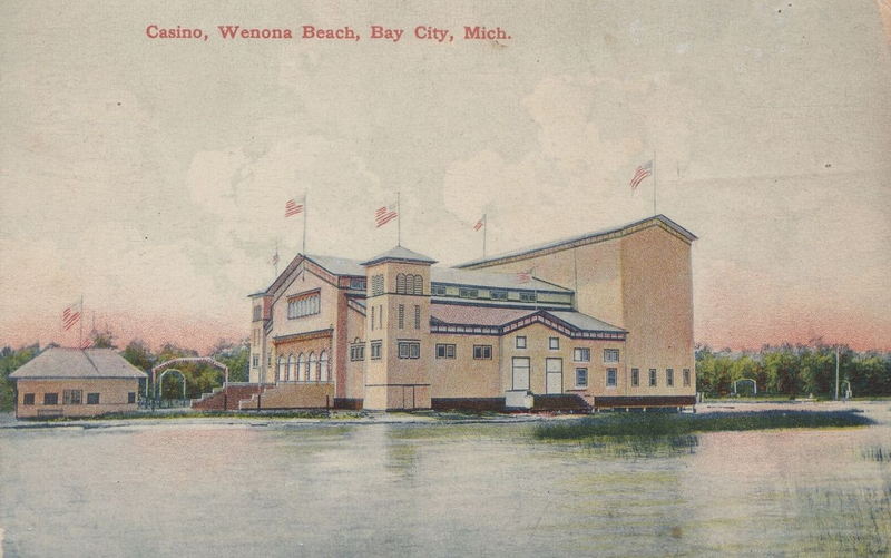 Wenona Beach Amusement Park (Wenona Beach, Wenonah Park) - Vintage Postcard